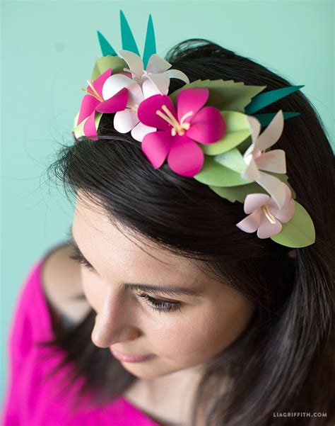 DIY Tropical Flower Head Wreath