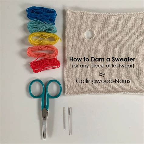 How To Darn A Sweater An Introduction To Darning Knitwear