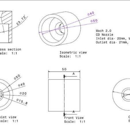 Convergent Nozzle for M =1. Figure 4. Convergent-Divergent Nozzle for M ...