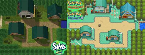 Mod The Sims New Bark Town From Pokemon Heartgold And Pokemon