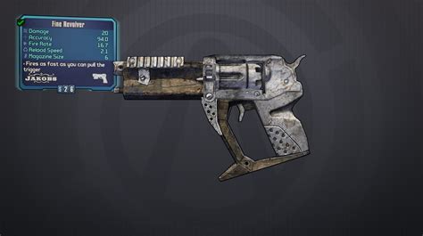 Revolver Borderlands 2 Borderlands Wiki Walkthroughs Weapons