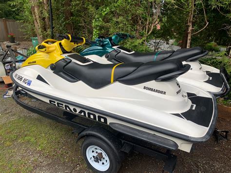 Custom 1997 Seadoo GTX And 1997 Seadoo GTI With Double Trailer For Sale