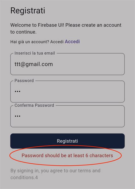 Missing Password Field S Error Translation Password Should Be At Least