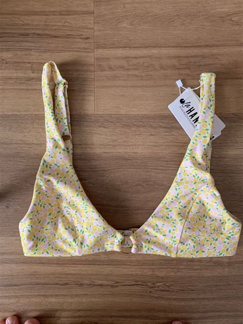 La Hana Swim Bikini Set Pepper Mayo Women S Fashion Swimwear Bikinis Swimsuits On Carousell