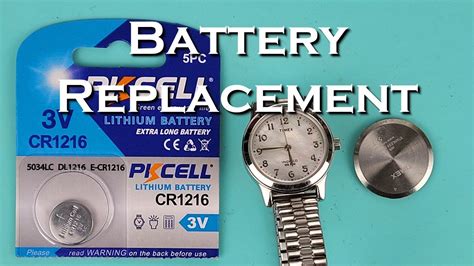 How To Change The Battery On Your Timex Watch Timex Battery Change