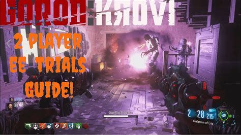 GOROD KROVI 2 PLAYER EASTER EGG TRIALS WALKTHROUGH Call Of Duty Black