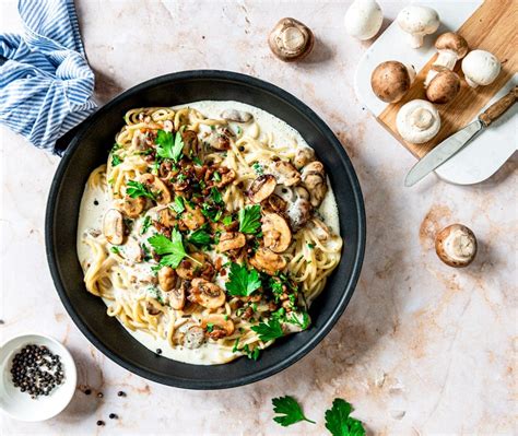 Spaghetti Champignons Roomsaus Vegetarisch Eef Kookt Zo