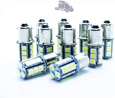 G V Lot De Ampoules Led P W Ba S R W R W V Pour Camions