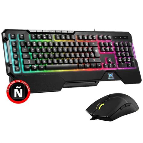 Combo Gamer Avanzado Delux Rgb Teclado K Mouse M Bu