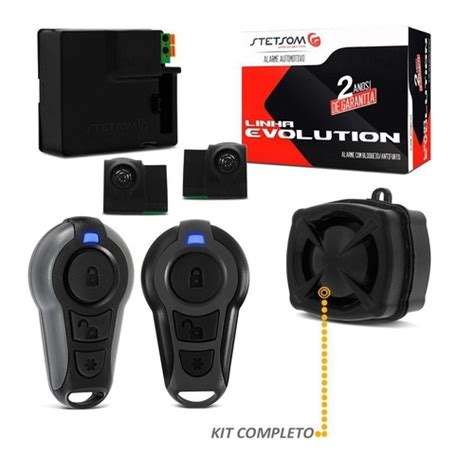 Alarme Automotivo EVX Top 2 Controles Bloqueador Veicular Antifurto