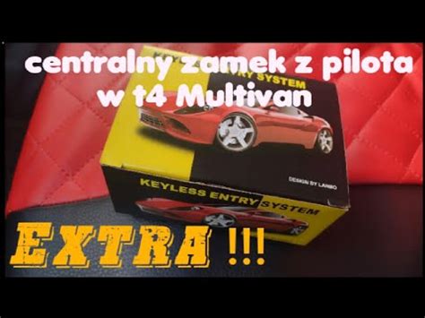 Monta Centralnego Zamka Z Pilotem W Vw T Multivan Youtube