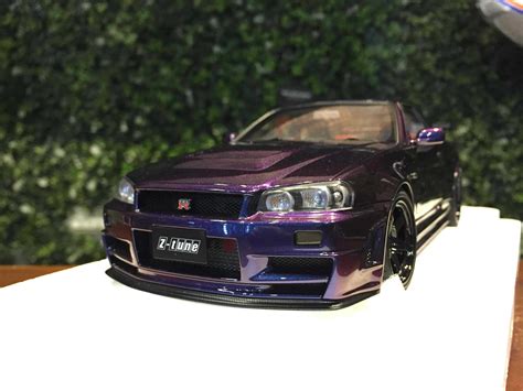 1 18 Autoart Nissan Skyline Gt R R34 Z Tune 77464【mgm】 Max Gear Model 模型店 線上購物 有閑購物