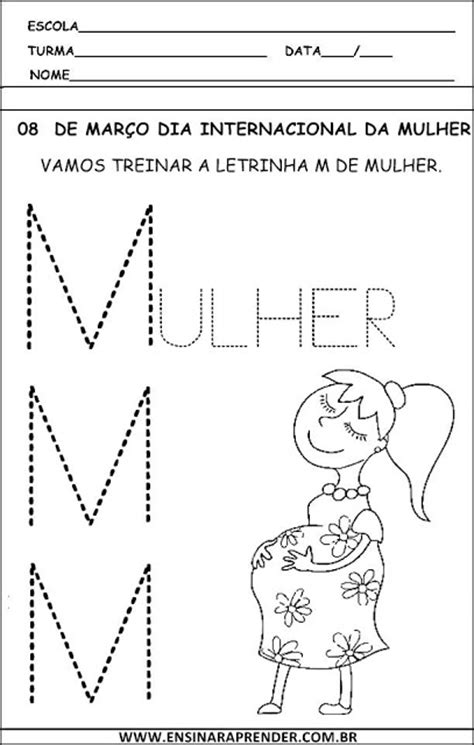 Atividades Do Dia Internacional Da Mulher 8 De Março SÓ Escola