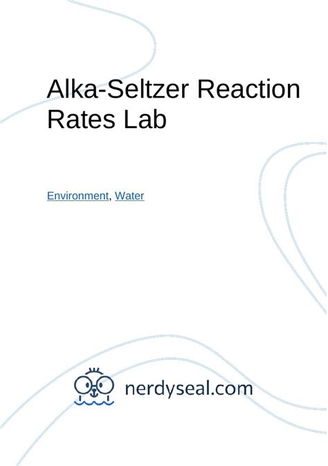 Alka Seltzer Reaction Rates Lab Words Nerdyseal