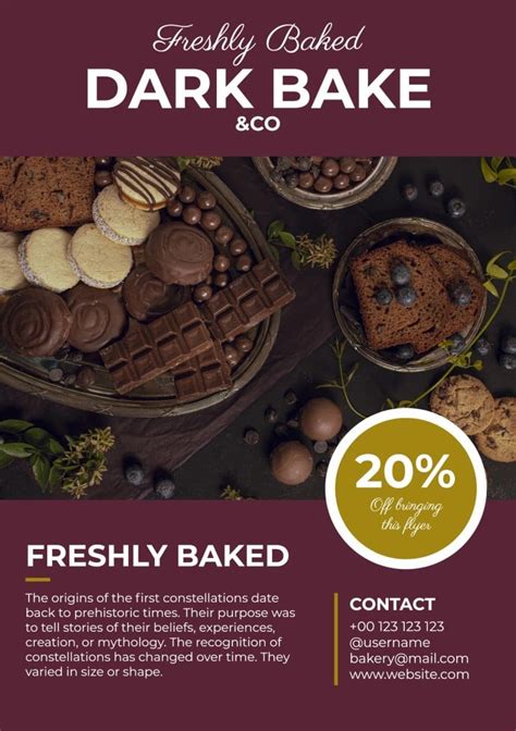 Bakery Shop Flyer Template Bake Sale Flyer Bake Sale