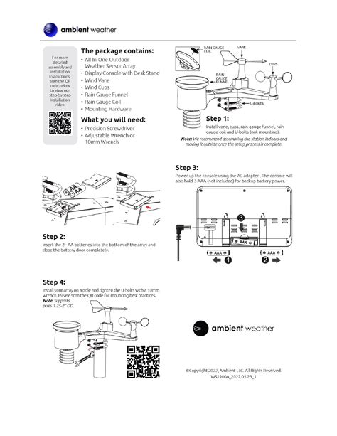 User Manual Ambient Weather Ws A English Pages