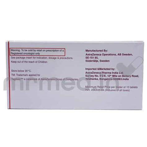 Buy Tagrisso 80mg Tablet Online Uses Price And Dosage MrMed