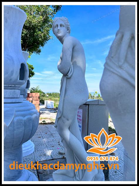 Chế Tác Tượng Cô Gái Bán Nude Bằng Đá Non Nước