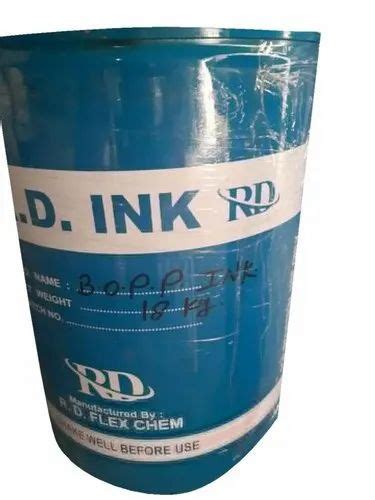 Bopp Printing Ink Drum Packaging Size Kg At Rs Kg In New