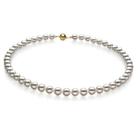 Mm Hanadama Aaaa Quality Japanese Akoya Cultured Pearl Necklace