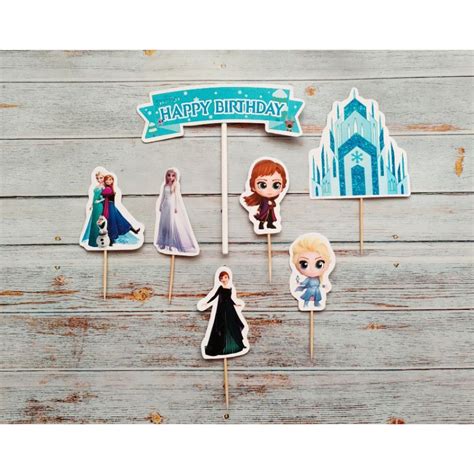 Jual Hiasan Kue Ulang Tahun Nasi Tumpeng Cake Topper Karakter Frozen