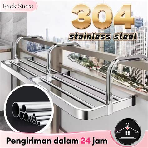 Jual Jemuran Baju Stainless Steel Balkon Apartemen Gantung Stainless