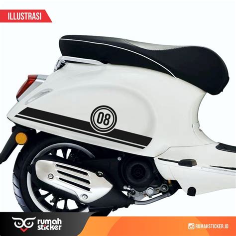 Jual Sticker Stiker Cutting Body Tepong Vespa List With Number