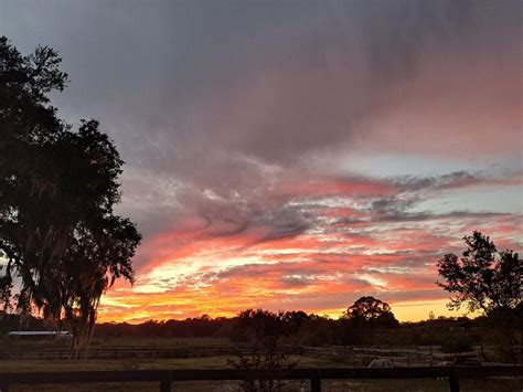 Colorful Sunset Over Northwest Ocala Ocala