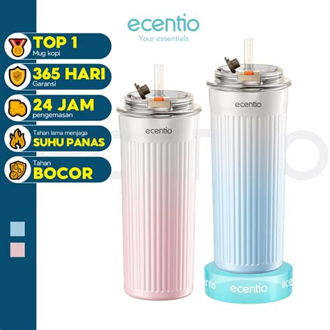 Jual 2 0 NEW Ecentio Tumbler Stainless Steel Aesthetic 450ml Tumblr