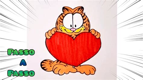 Como Desenhar Um Gatinho Garfield Passo A Passo Youtube