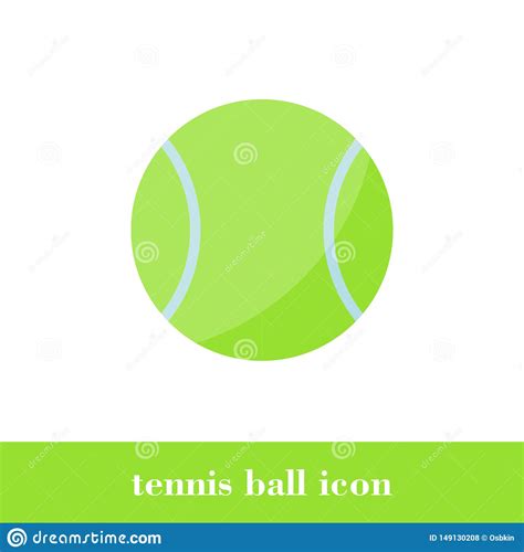 Icono De La Pelota De Tenis Estilo Plano Bola Ilustraci N Del Vector