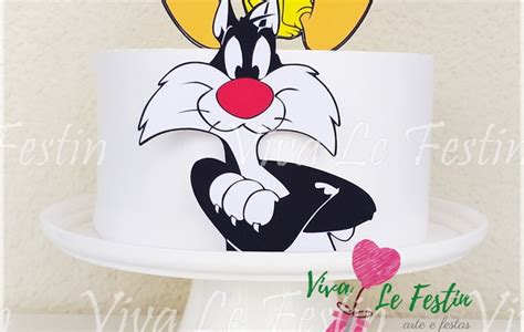 Bolo mesversário e festa infantil Pernalonga Looney Tunes Faça suas