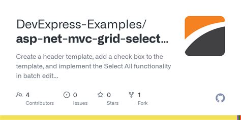 Github Devexpress Examples Asp Net Mvc Grid Select All Checkbox In