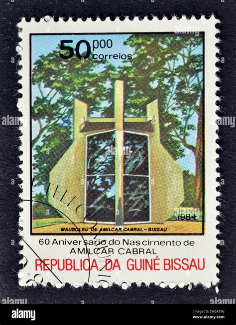 Cancelled Postage Stamp Printed By Guinea Bissau That Shows Amilcar