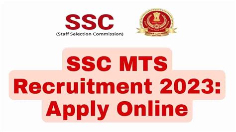 Ssc Mts Recruitment 2023 In Hindi Multi Tasking Non Technical Staff