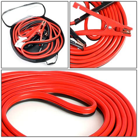 Heavy Duty 4 Gauge 25 Ft Battery Booster Cable Emergency Power Jumper