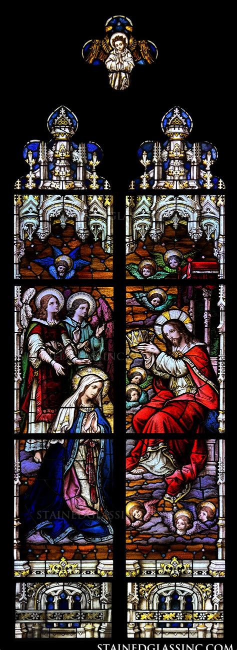 Crowning Of Mary Stained Glass Window