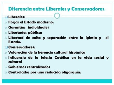 Conservadores Y Liberales Cuadros Comparativos Con Imágenes Informativas Cuadro Comparativo