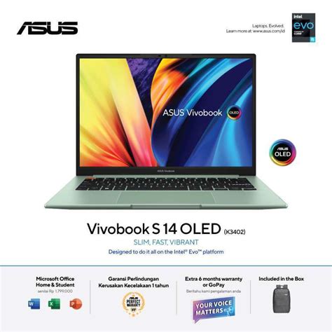 Promo Asus Vivobook S Oled K Za Oleds Intel Core I H