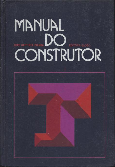 MANUAL DO CONSTRUTOR 6 VOLUMES Livraria Santiago