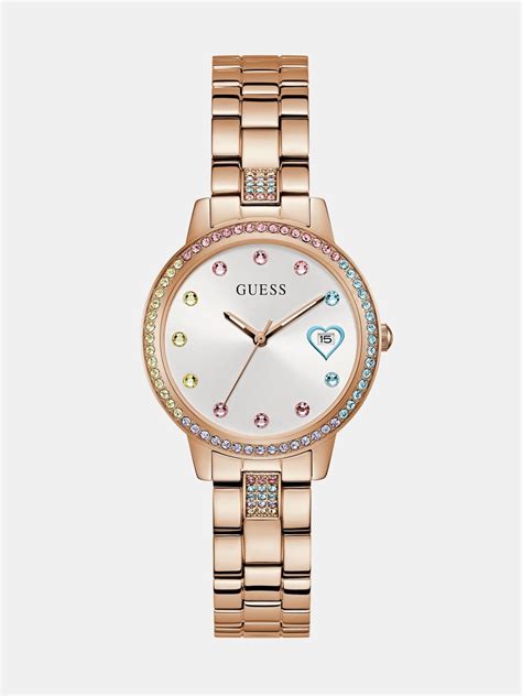 Guess® Crystal Analogue Watch Women