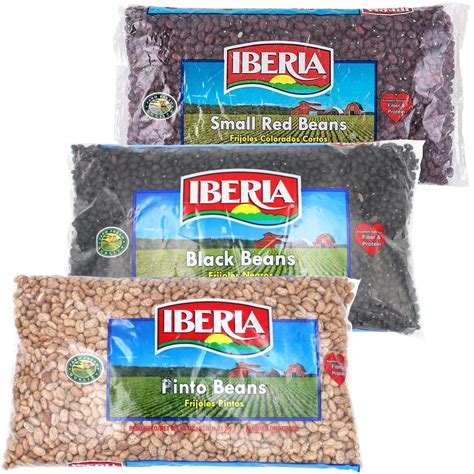 Iberia Black Beans 4lb Iberia Pinto Beans 4lb Iberia Small Red