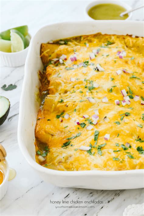 Honey Lime Chicken Enchiladas Your Homebased Mom