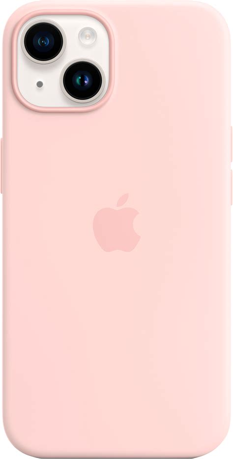 Best Buy Apple Iphone 14 Silicone Case With Magsafe Chalk Pink Mw5v3zma Mprx3zma