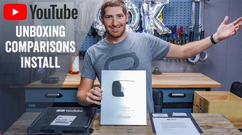 100000 Subscriber Youtube Award Unboxing How It Works Shipping