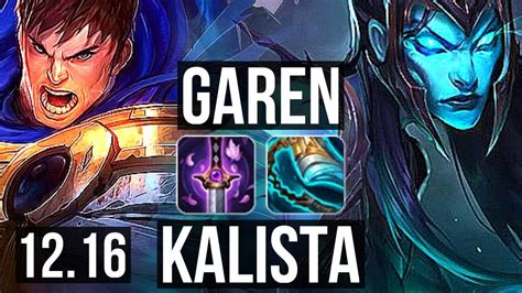 GAREN Vs KALISTA TOP 2 5M Mastery 5 1 7 500 Games KR Diamond