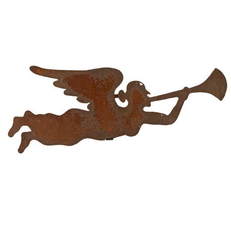 Trumpeting Angel Gabriel Silhouette Weathervane At 1stdibs