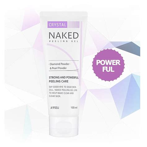 Пилинг гель для лица с жемчужной пудрой A Pieu Naked Peeling Gel Crystal GlossSkin Ru