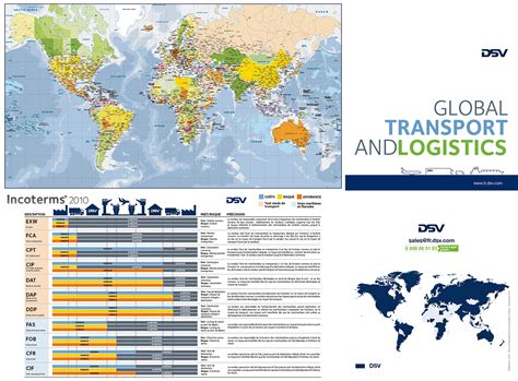 Mapa Europa códigos postales y Mapamundi politico DSV plegado France