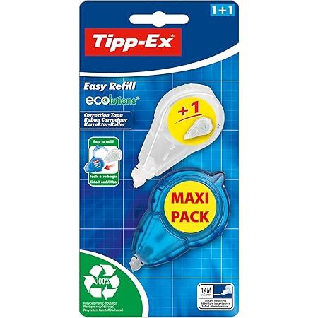 Tipp Ex Easy Refill Ecolutions Ruban Correcteur M X Mm Blister